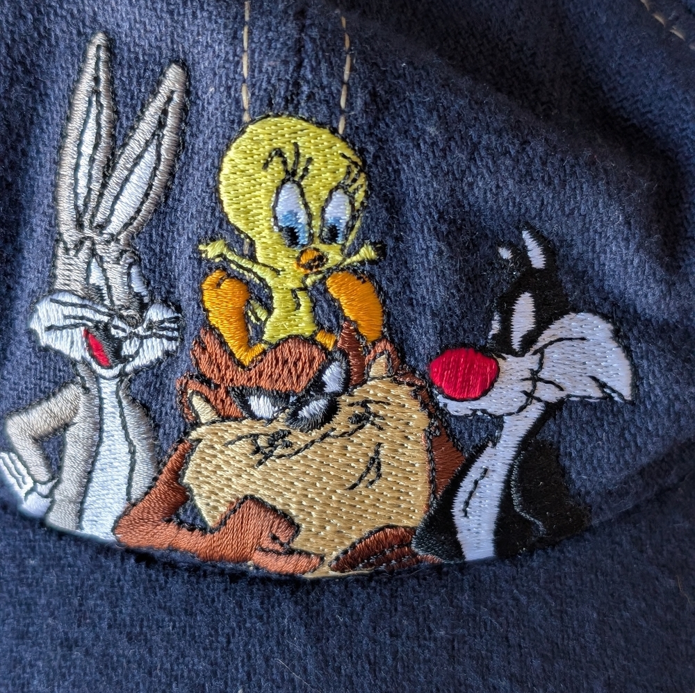 Pre-owned Vintage Looney Tunes Baseball Cap Kids Adjustable 1992 Embroidered. - Picture 2 of 4